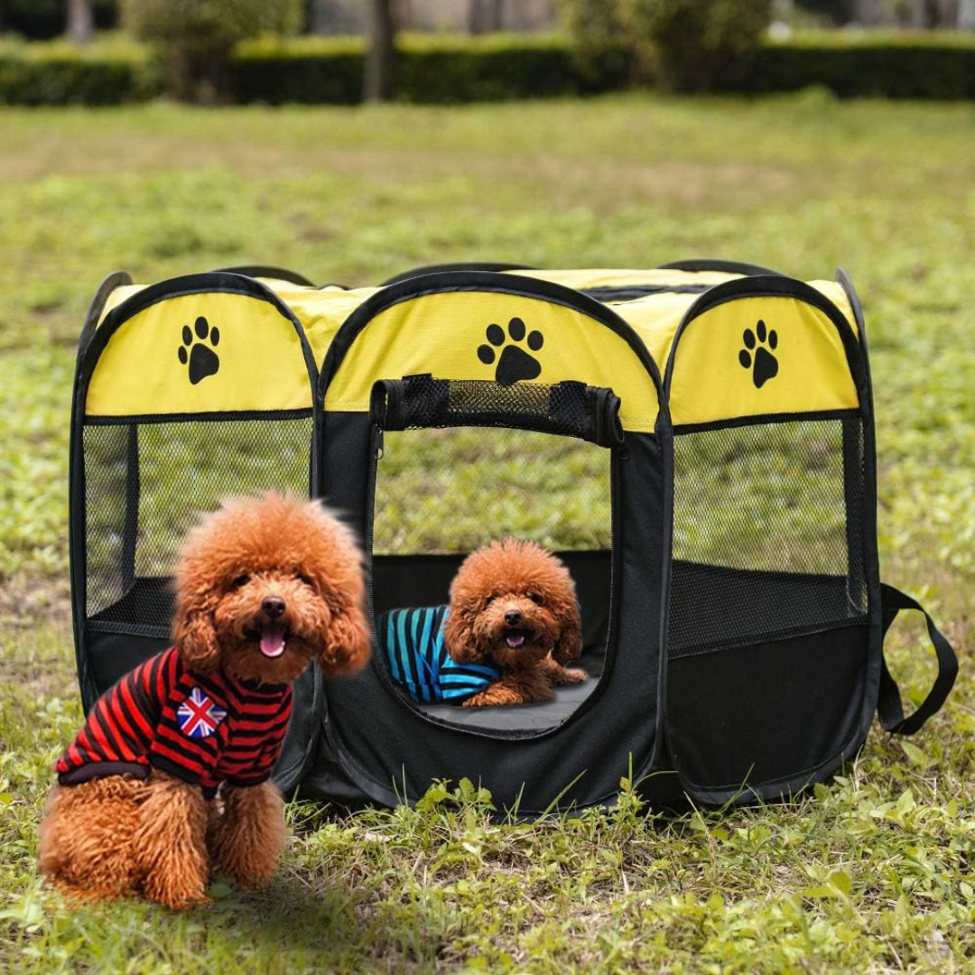 ¡Explora el Corral Plegable de Lujo para tus Mascotas! 🐾 Pantera Tienda